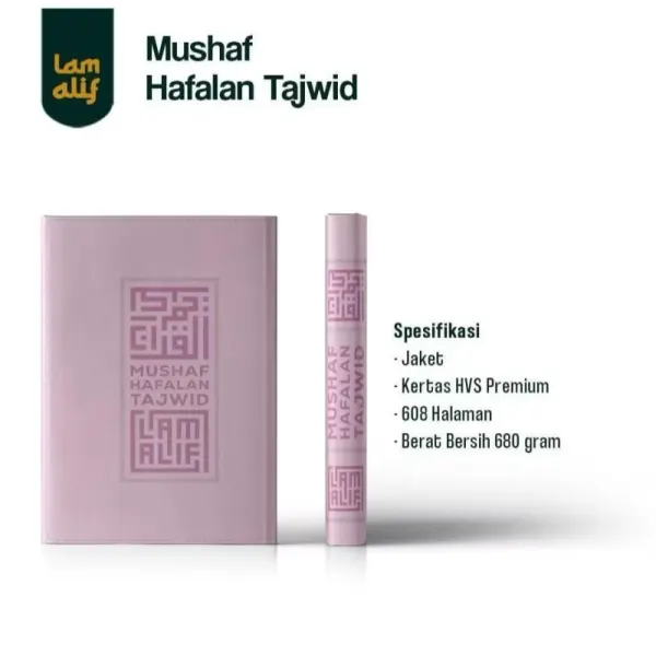 Mushaf Alquran Hafalan Tajwid LAM ALIF A6 (10x15cm) Jaket Resleting