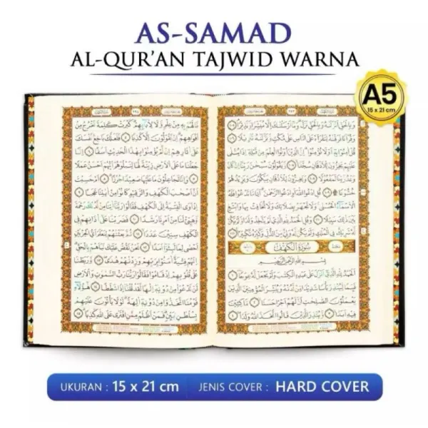 Al-Qur'an Tajwid Warna As-Samad (HC) Non Terjemah A5