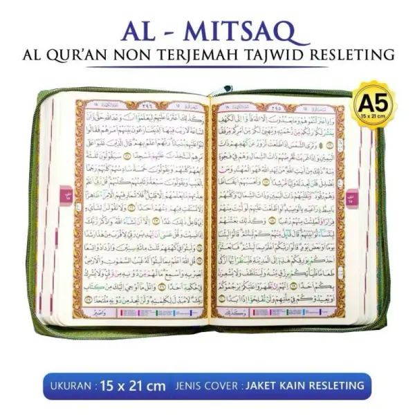 Al-Qur'an Tajwid Al-Mitsaq Resleting A5
