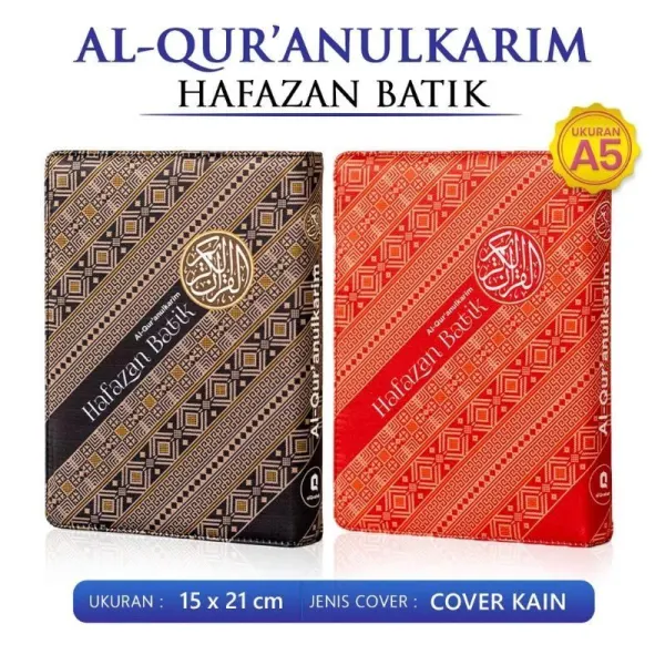 Al Quran Hafazan Batik Jaket Satin A5